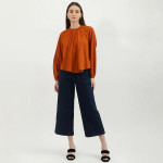 Women Brown Solid Top